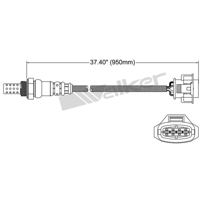 Walker Products 250-24935 Walker Products 250-24935 Oxygen Sensor 4-W Direct Fit Narrow-Band