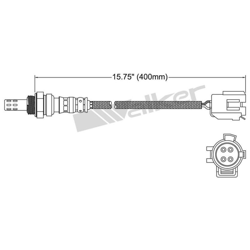 Walker Products 250-24942 Walker Products 250-24942 Oxygen Sensor 4-W Direct Fit Narrow-Band