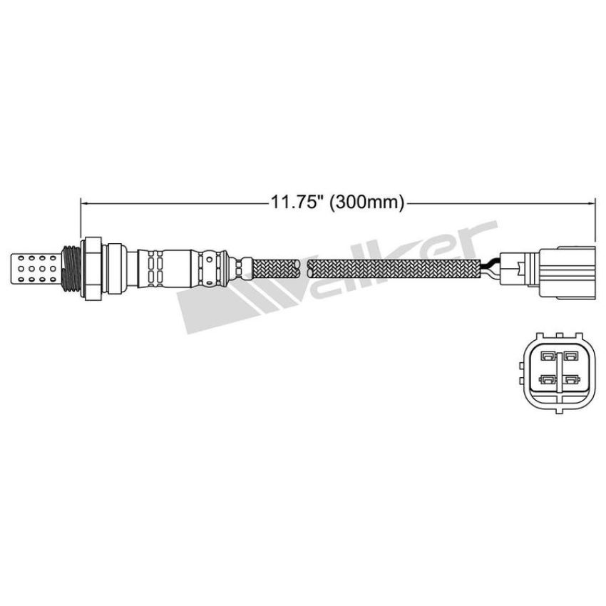 Walker Products 250-24963 Walker Products 250-24963 Oxygen Sensor 4-W Direct Fit Narrow-Band