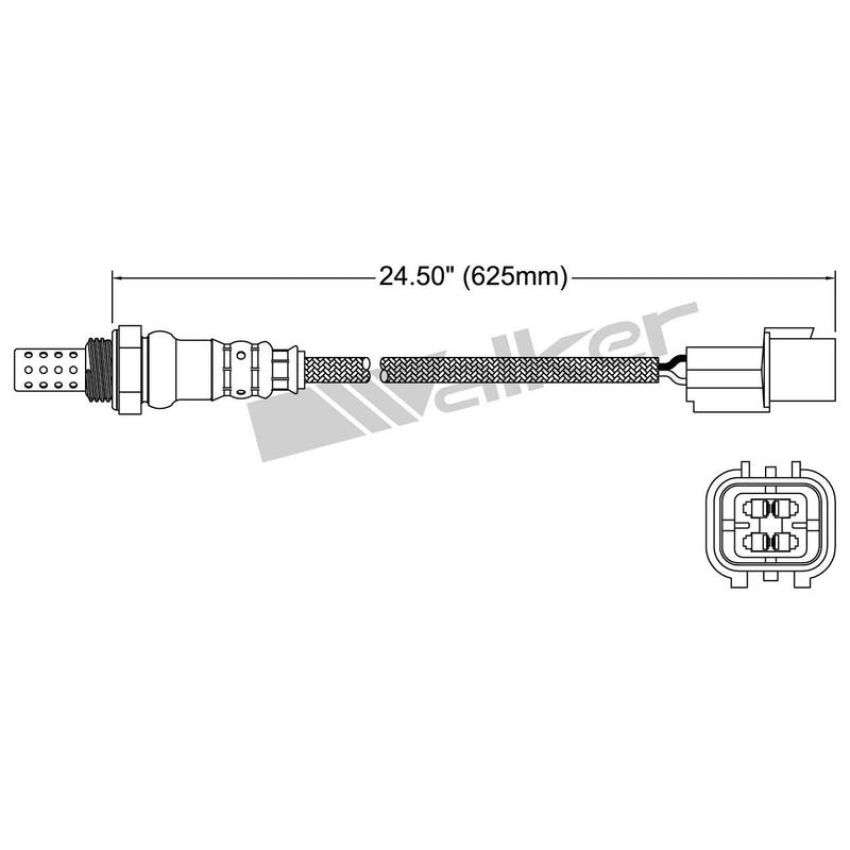 Walker Products 250-24988 Walker Products 250-24988 Oxygen Sensor 4-W Direct Fit Narrow-Band