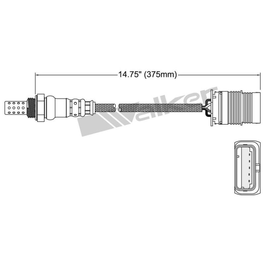 Walker Products 250-24997 Walker Products 250-24997 Oxygen Sensor 4-W Direct Fit Narrow-Band