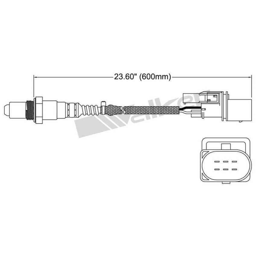 Walker Products 250-25002 Walker Products 250-25002 Oxygen Sensor 5-W Wide-Band