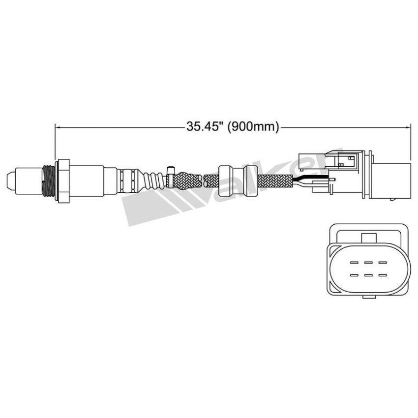 Walker Products 250-25003 Walker Products 250-25003 Oxygen Sensor 5-W Wide-Band