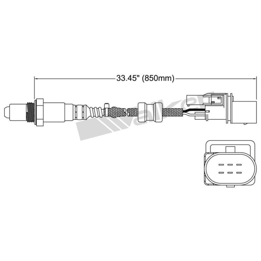 Walker Products 250-25007 Walker Products 250-25007 Oxygen Sensor 5-W Wide-Band