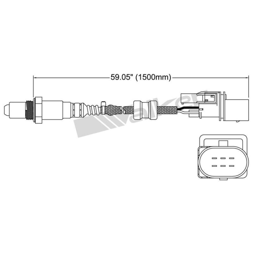 Walker Products 250-25008 Walker Products 250-25008 Oxygen Sensor 5-W Wide-Band