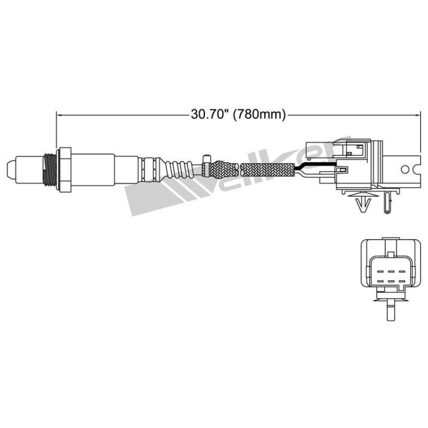 Walker Products 250-25009 Walker Products 250-25009 Oxygen Sensor 5-W Wide-Band