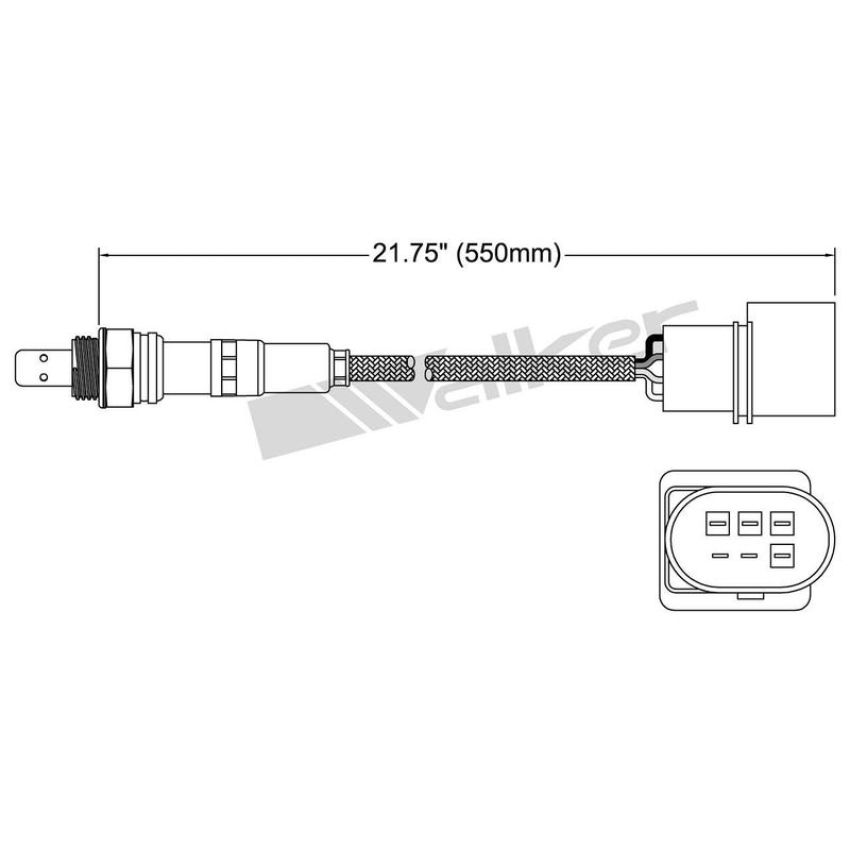 Walker Products 250-25012 Walker Products 250-25012 Oxygen Sensor 5-W Wide-Band