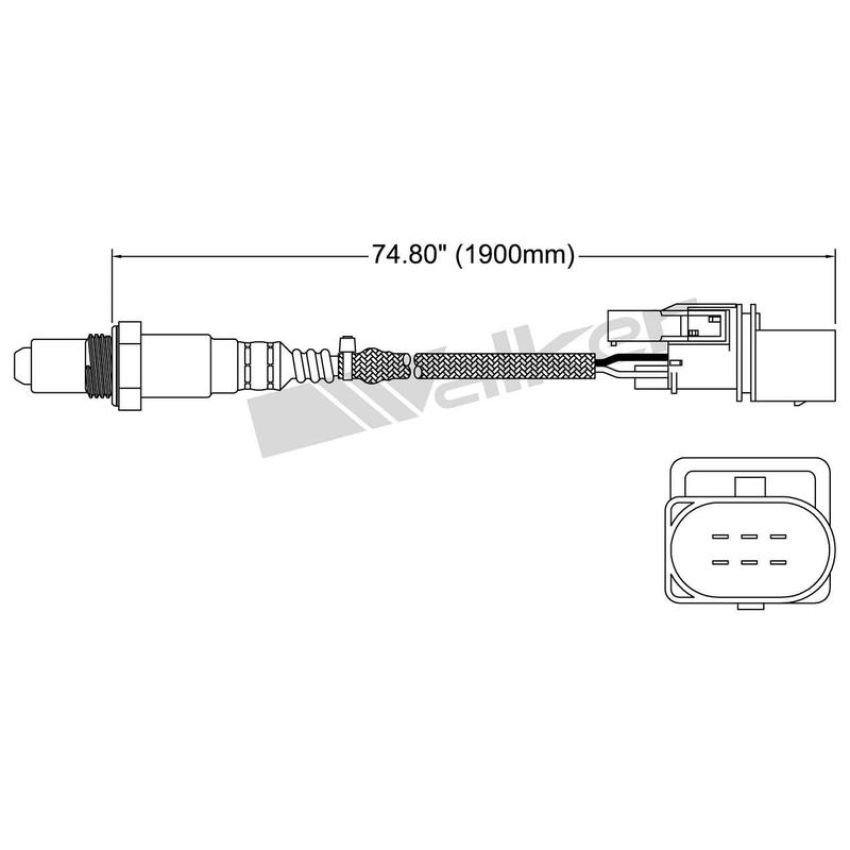 Walker Products 250-25021 Walker Products 250-25021 Oxygen Sensor 5-W Wide-Band