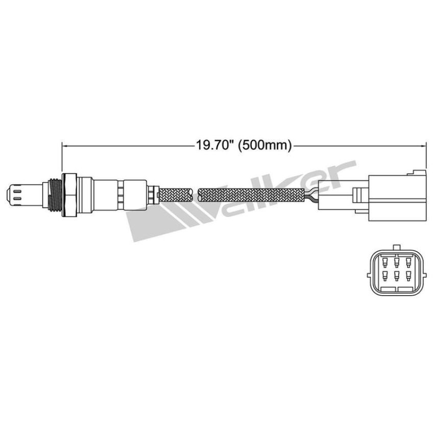 Walker Products 250-25029 Walker Products 250-25029 Oxygen Sensor 5-W Wide-Band