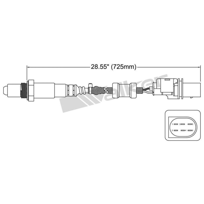 Walker Products 250-25035 Walker Products 250-25035 Oxygen Sensor 5-W Wide-Band