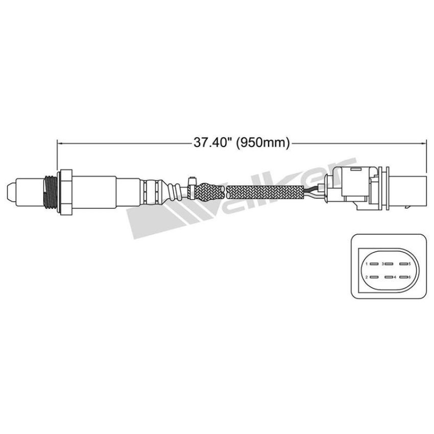 Walker Products 250-25036 Walker Products 250-25036 Oxygen Sensor 5-W Wide-Band
