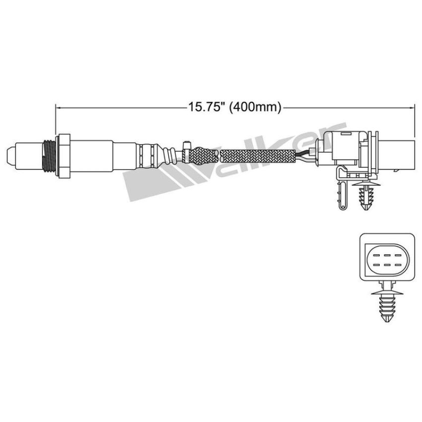 Walker Products 250-25038 Walker Products 250-25038 Oxygen Sensor 5-W Wide-Band