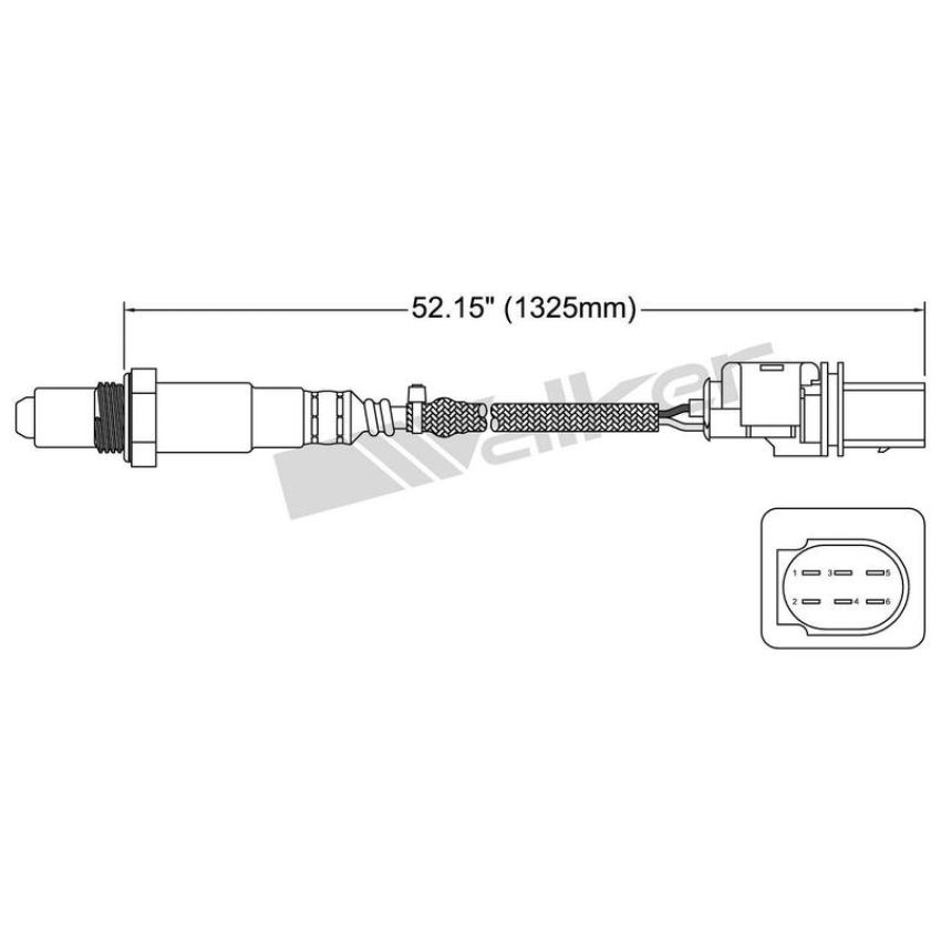 Walker Products 250-25041 Walker Products 250-25041 Oxygen Sensor 5-W Wide-Band