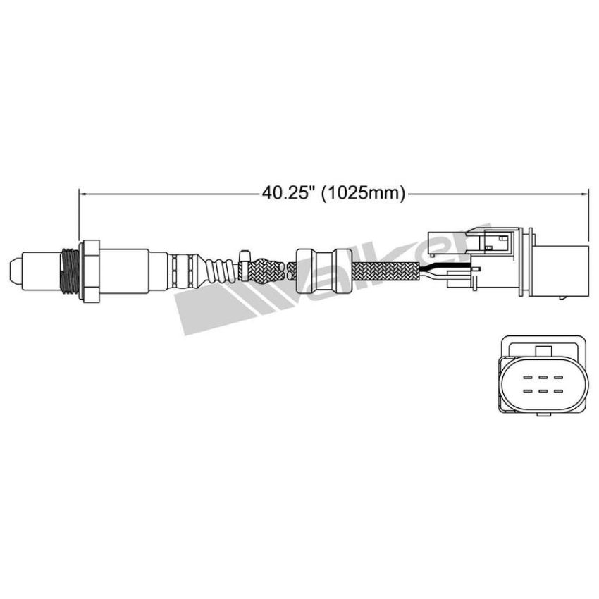 Walker Products 250-25080 Walker Products 250-25080 Oxygen Sensor 5-W Wide-Band