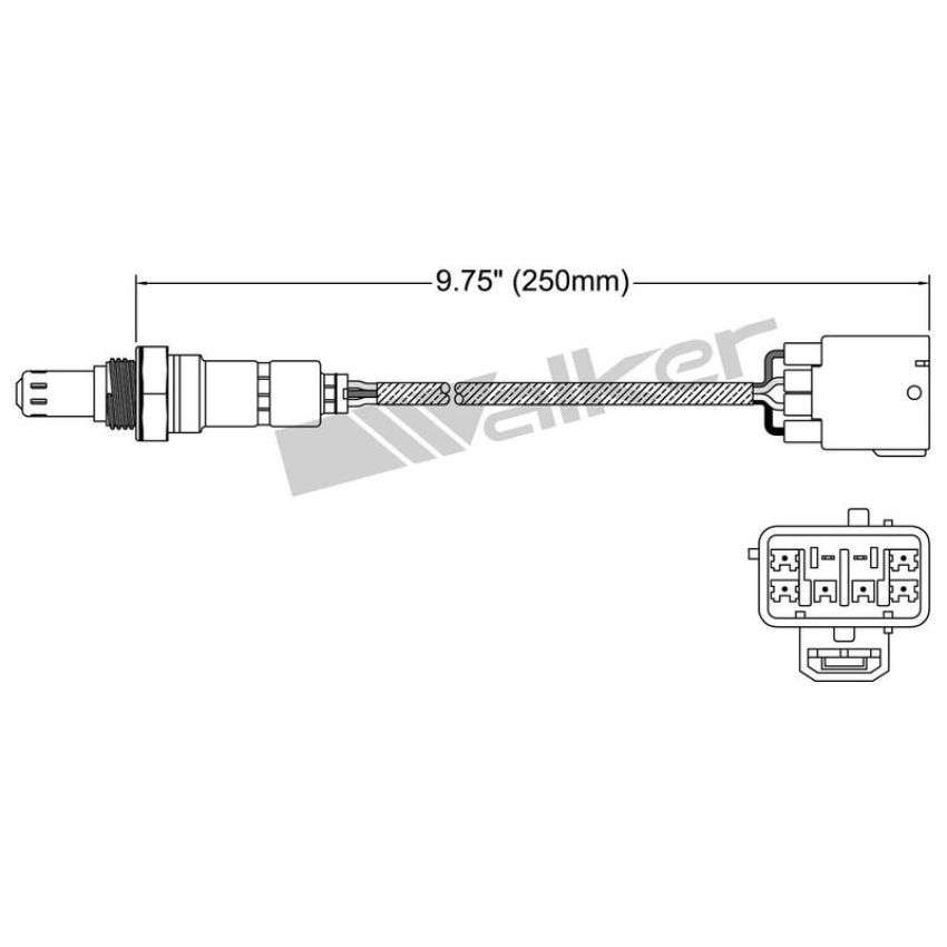 Walker Products 250-25082 Walker Products 250-25082 Oxygen Sensor 5-W Wide-Band