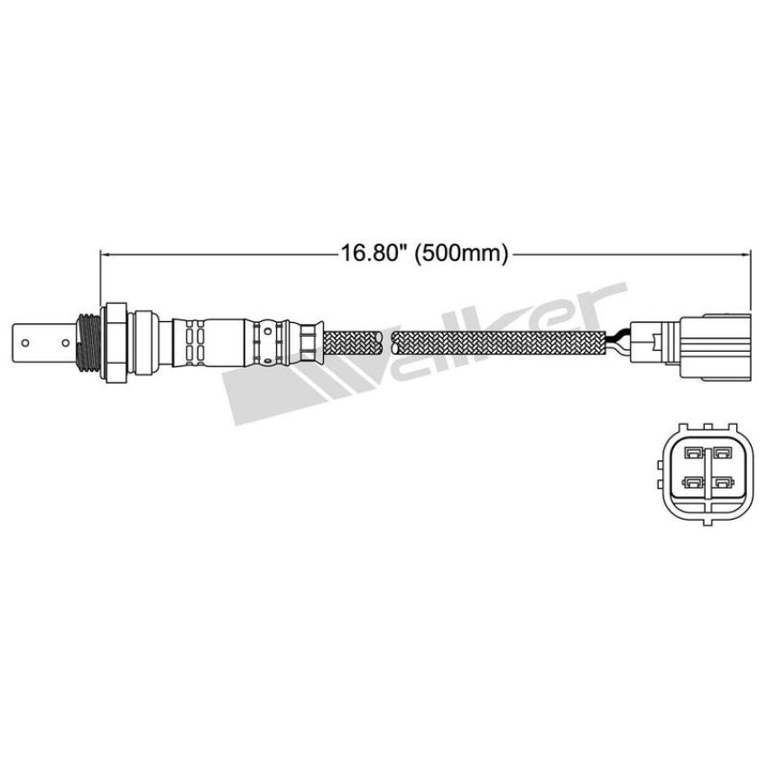 Walker Products 250-54001 Walker Products 250-54001 Oxygen Sensor 4-W Air Fuel Ratio