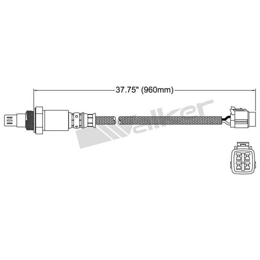 Walker Products 250-54025 Walker Products 250-54025 Oxygen Sensor 4-W Air Fuel Ratio Wide-Band