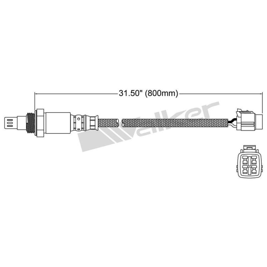 Walker Products 250-54058 Walker Products 250-54058 Oxygen Sensor 4-W Air Fuel Ratio Wide-Band
