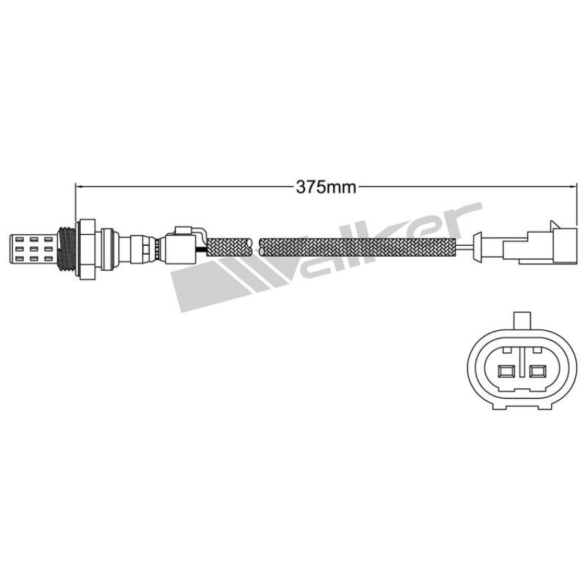 Walker Products 932-12003 Walker Products 932-12003 Oxygen Sensor 2-W Direct Fit Narrow-Band