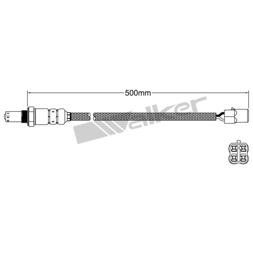 Walker Products 932-14005 Walker Products 932-14005 Oxygen Sensor 4-W Direct Fit Narrow-Band