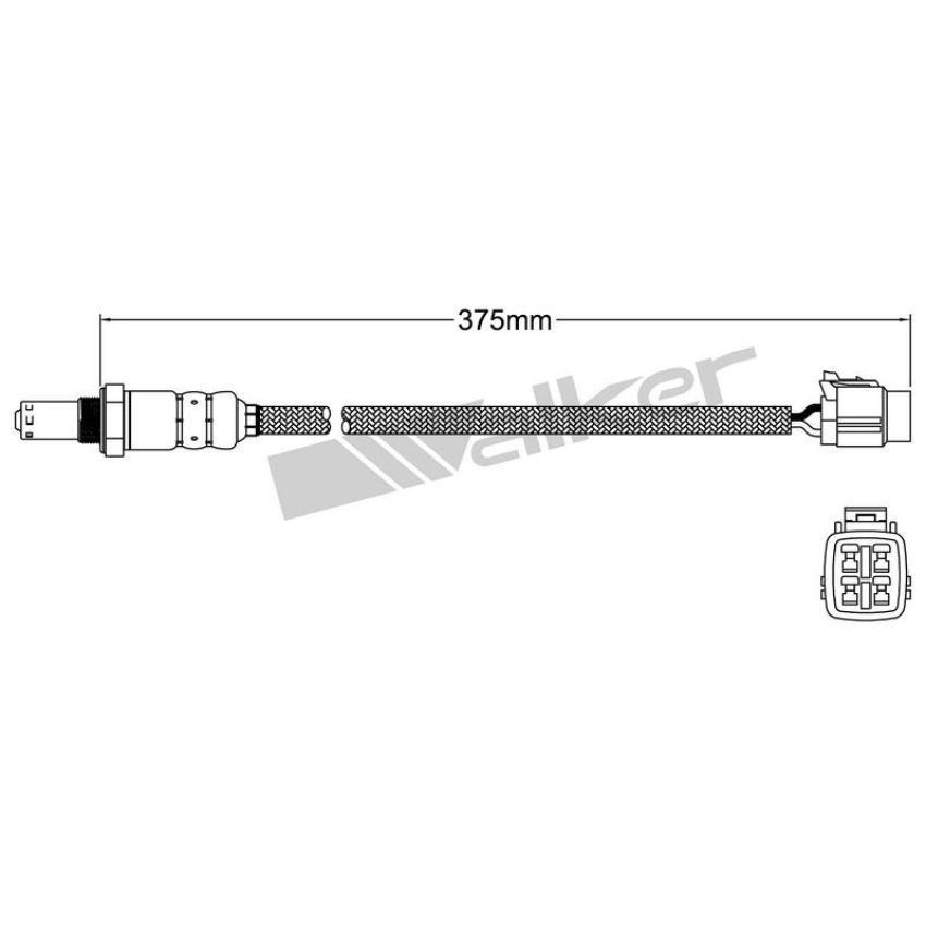 Walker Products 932-14006 Walker Products 932-14006 Oxygen Sensor 4-W Direct Fit Narrow-Band
