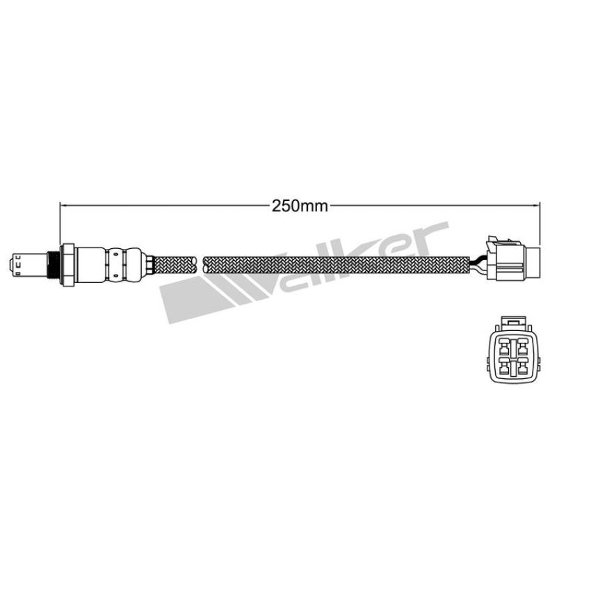 Walker Products 932-14007 Walker Products 932-14007 Oxygen Sensor 4-W Direct Fit Narrow-Band