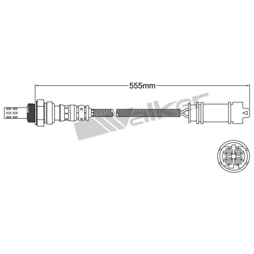 Walker Products 932-14011 Walker Products 932-14011 Oxygen Sensor 4-W Direct Fit Narrow-Band