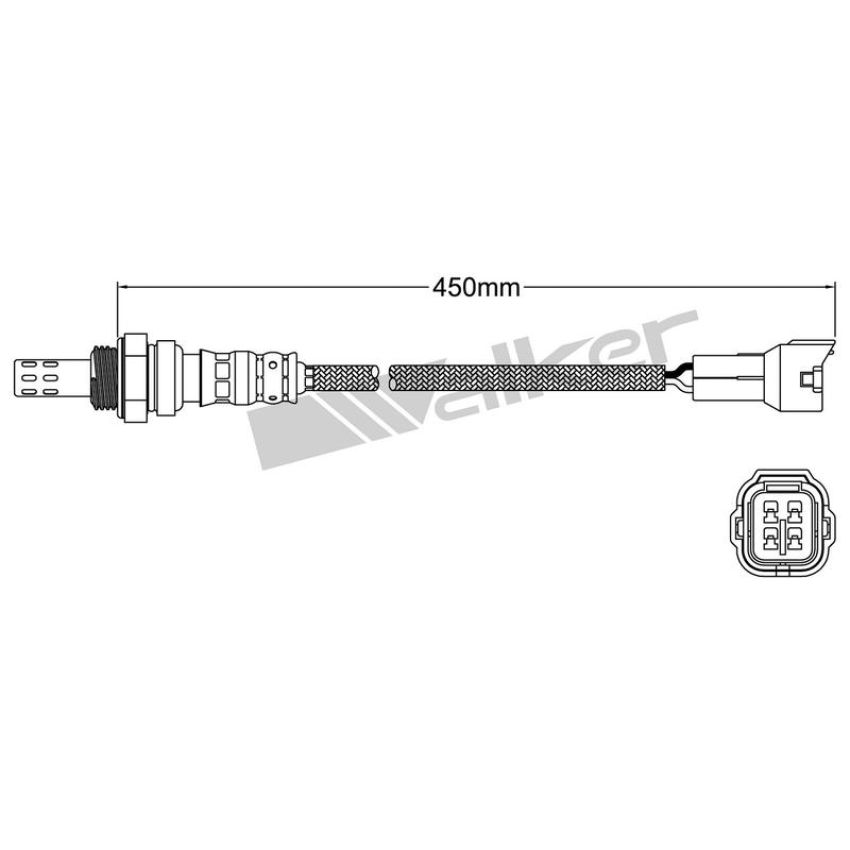 Walker Products 932-14014 Walker Products 932-14014 Oxygen Sensor 4-W Direct Fit Narrow-Band