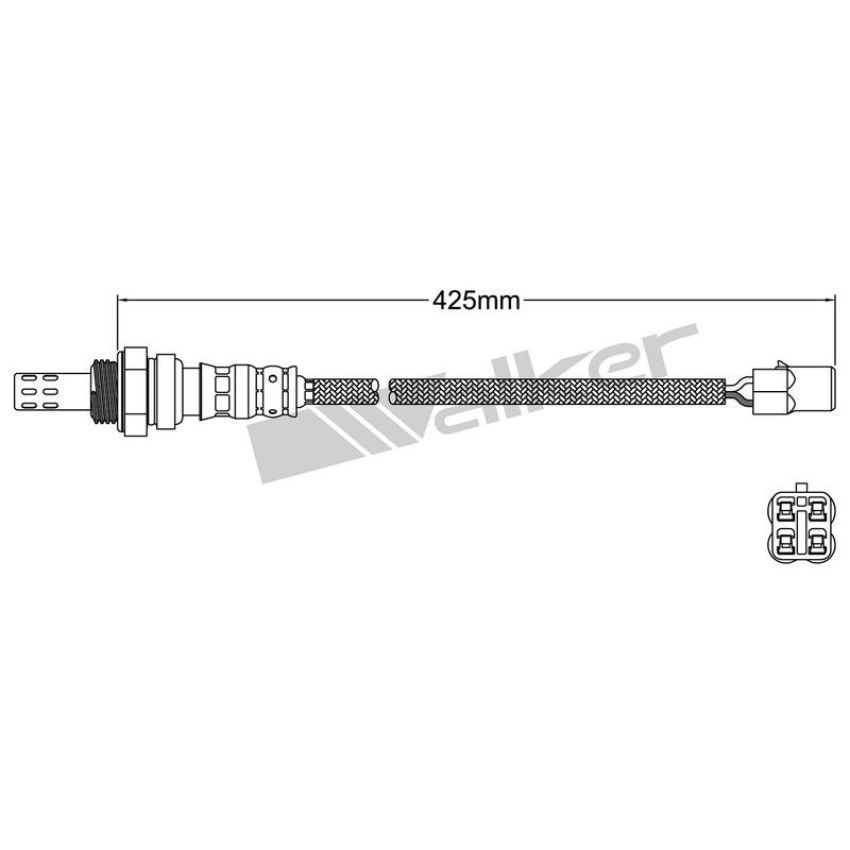 Walker Products 932-14017 Walker Products 932-14017 Oxygen Sensor 4-W Direct Fit Narrow-Band