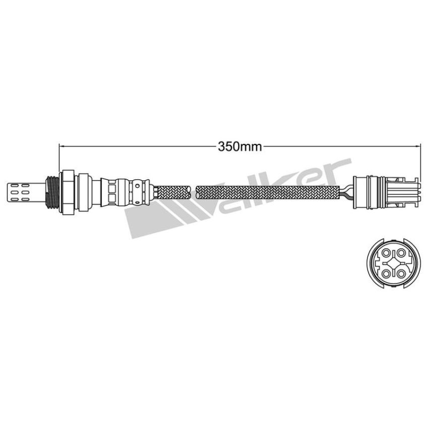 Walker Products 932-14021 Walker Products 932-14021 Oxygen Sensor 4-W Direct Fit Narrow-Band