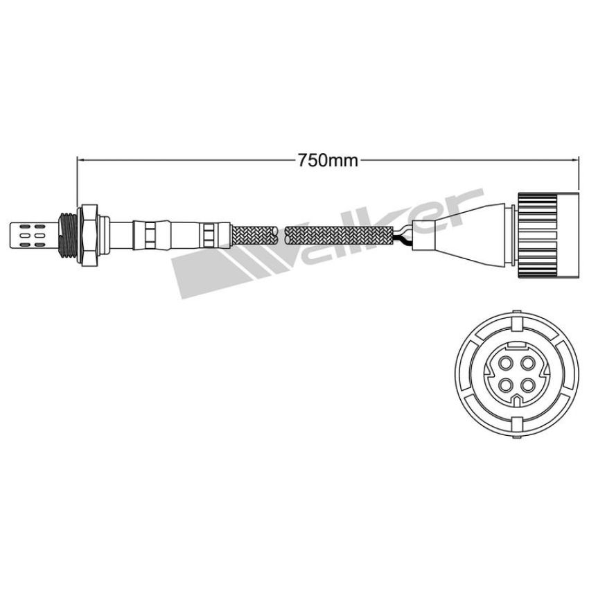 Walker Products 932-14029 Walker Products 932-14029 Oxygen Sensor 4-W Direct Fit Narrow-Band