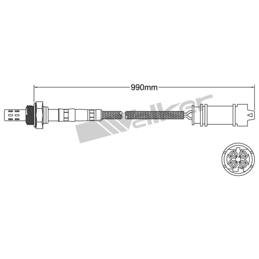 Walker Products 932-14031 Walker Products 932-14031 Oxygen Sensor 4-W Direct Fit Narrow-Band