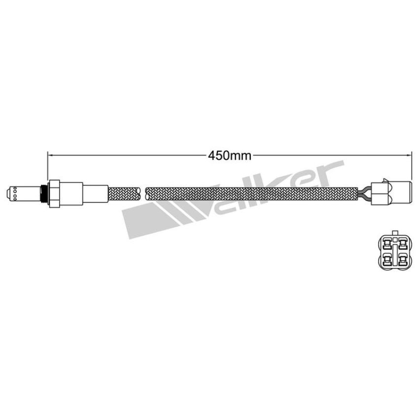 Walker Products 932-14042 Walker Products 932-14042 Oxygen Sensor 4-W Direct Fit Narrow-Band