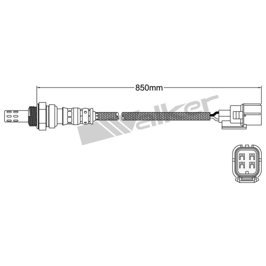 Walker Products 932-14046 Walker Products 932-14046 Oxygen Sensor 4-W Direct Fit Narrow-Band