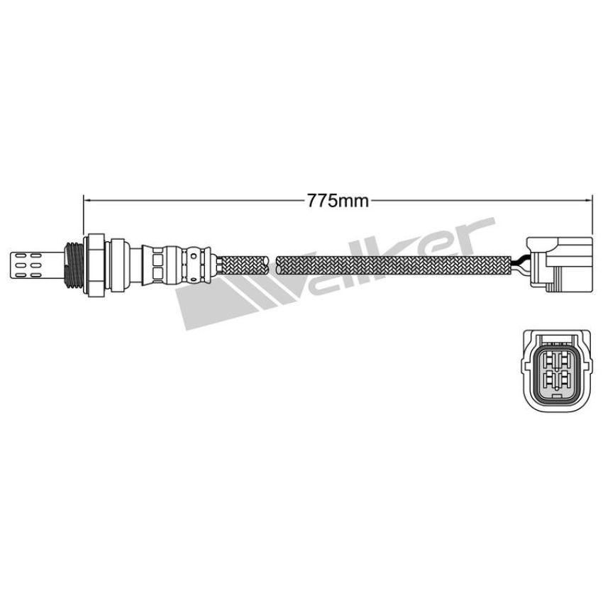 Walker Products 932-14047 Walker Products 932-14047 Oxygen Sensor 4-W Direct Fit Narrow-Band
