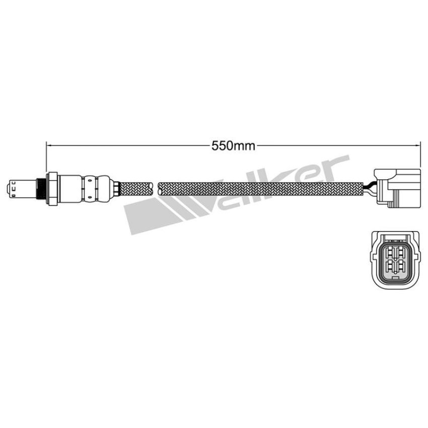 Walker Products 932-14057 Walker Products 932-14057 Oxygen Sensor 4-W Direct Fit Narrow-Band