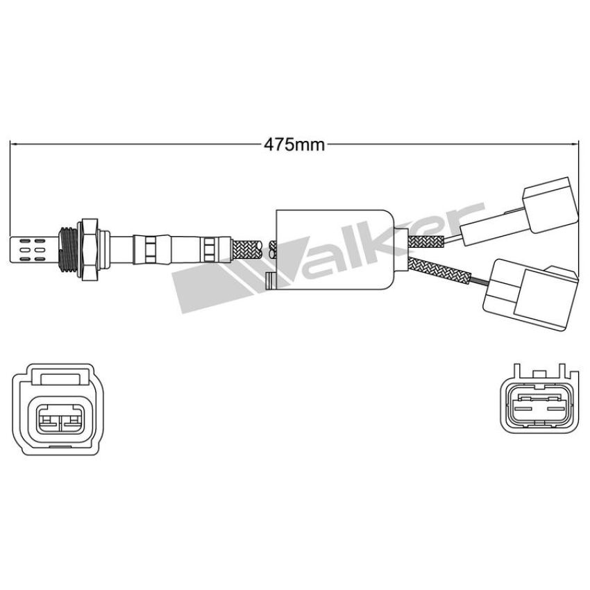 Walker Products 932-24002 Walker Products 932-24002 Oxygen Sensor 4-W Direct Fit Narrow-Band
