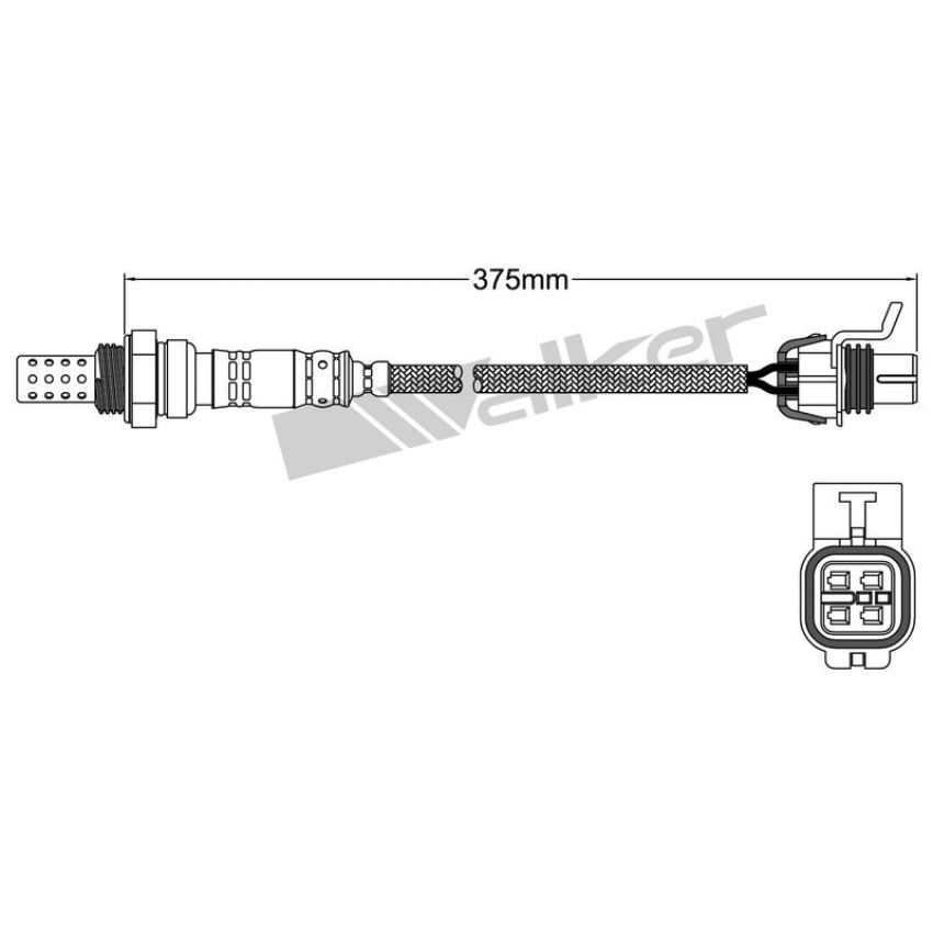 Walker Products 932-24007 Walker Products 932-24007 Oxygen Sensor 4-W Direct Fit Narrow-Band