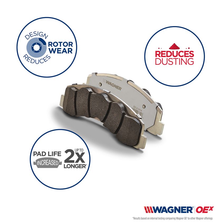 Wagner Brake OEX1900 OEX Disc Brake Pad Set Premium Ceramic