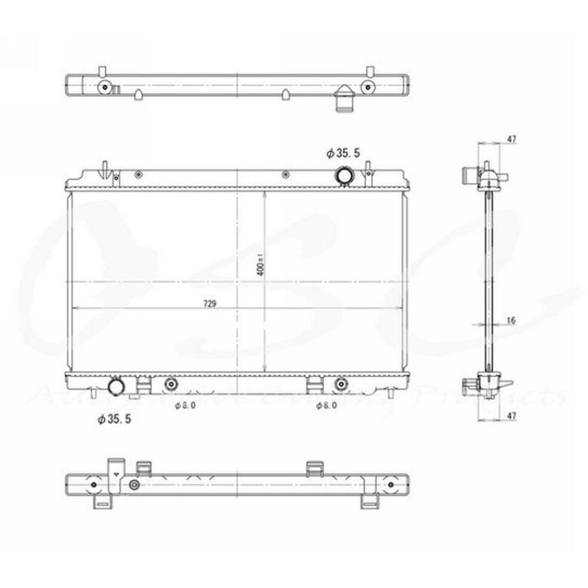 ONE STOP SOLUTIONS 13038 OSC Cooling Products 13038 New Radiator