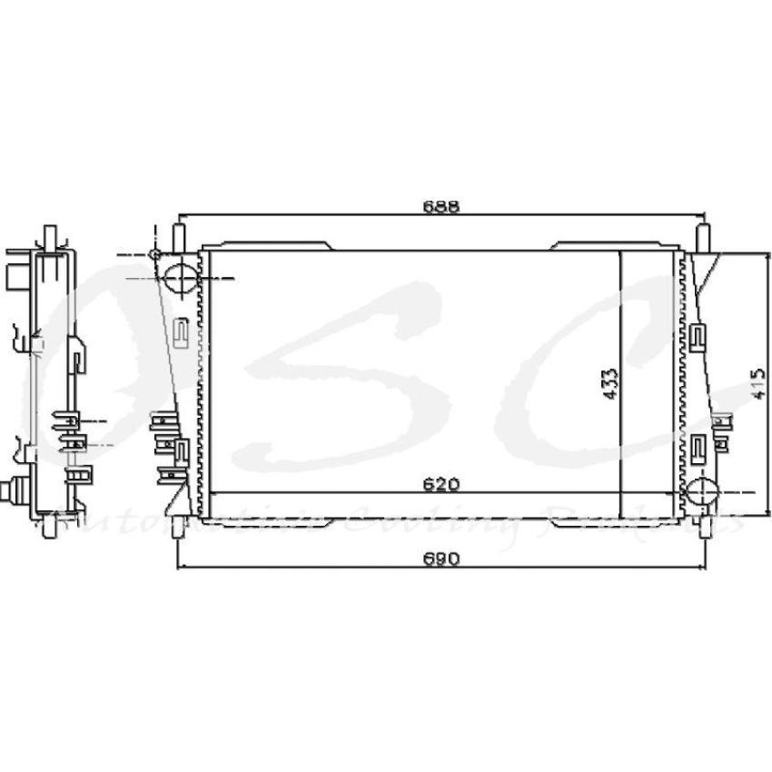 ONE STOP SOLUTIONS 2622 OSC Cooling Products 2622 New Radiator