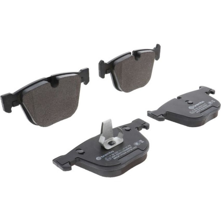 Brembo KT04395 Brembo low-met brake pad and UV coated vented  brake disc kit