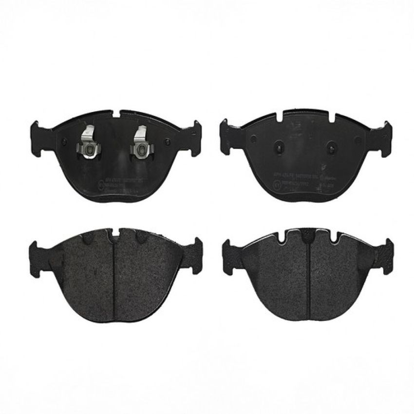Brembo KT04383 Brembo low-met brake pad and UV coated vented  brake disc kit