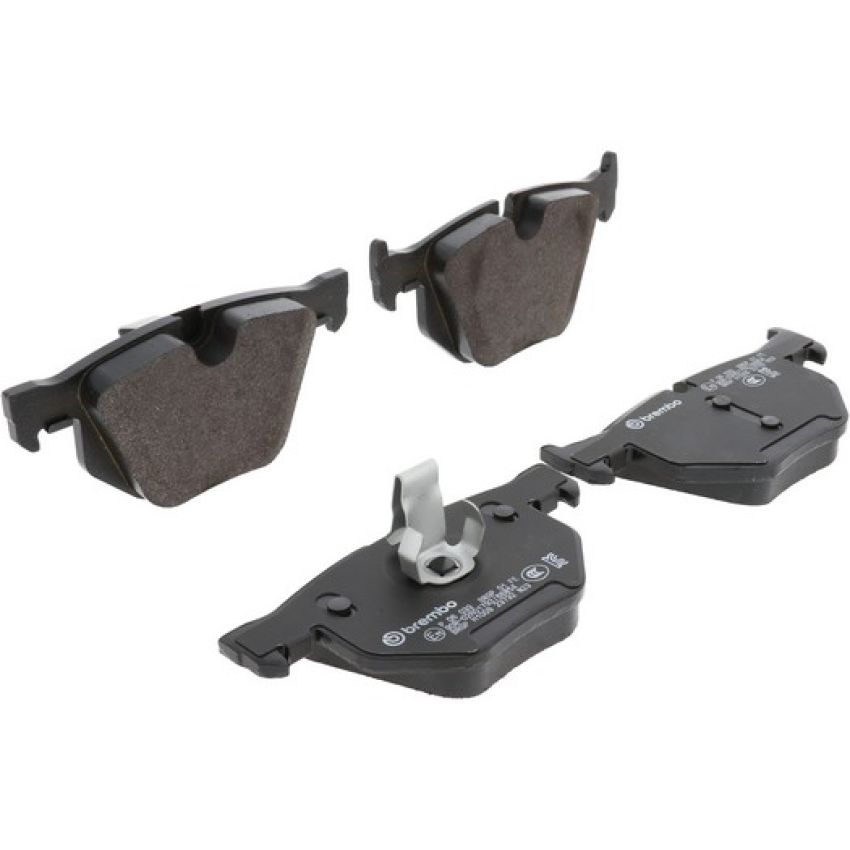 Brembo KTX4095 Brembo low-met brake pad and Xtra vented drilled brake disc kit