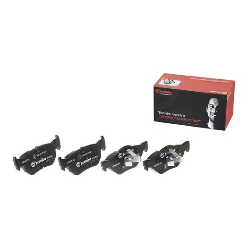 Brembo KT04043 Brembo low-met brake pad and UV coated vented  brake disc kit