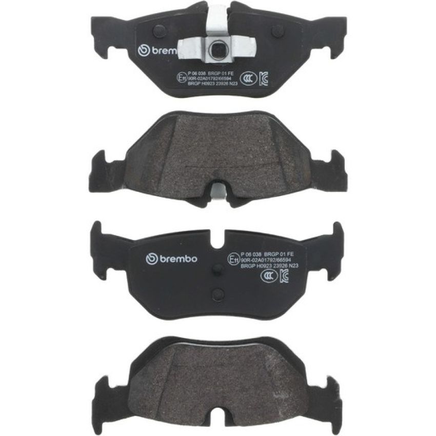 Brembo KT04043 Brembo low-met brake pad and UV coated vented  brake disc kit
