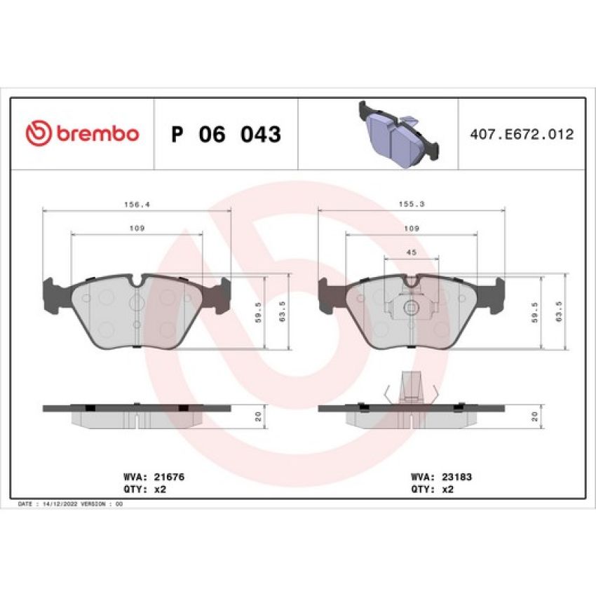 Brembo KT04441 Brembo low-met brake pad and UV coated vented  brake disc kit
