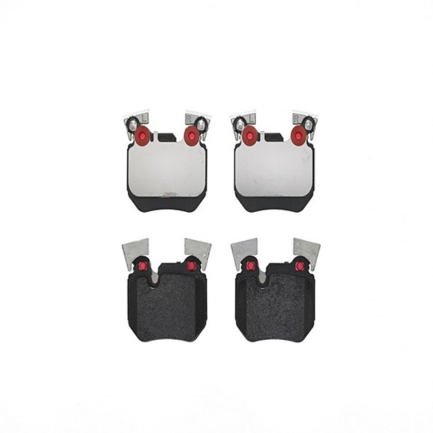 Brembo KT04409 Brembo low-met brake pad and UV coated vented  brake disc kit