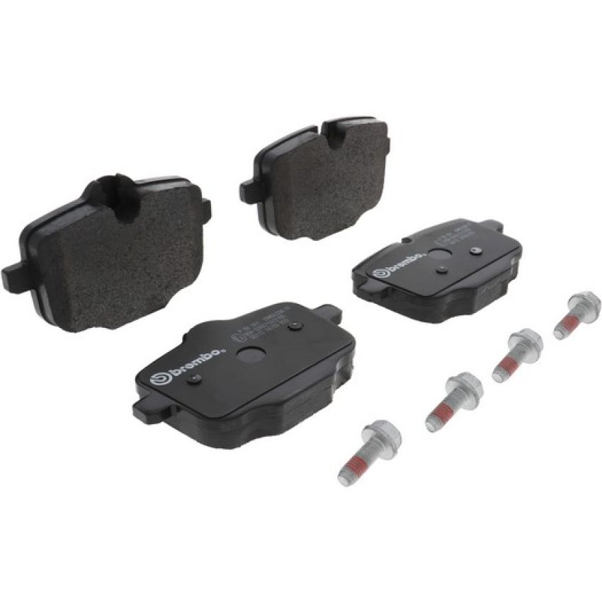 Brembo KT04428 Brembo low-met brake pad and composite vented  brake disc kit