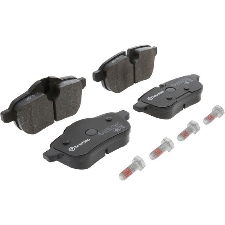 Brembo KT04464 Brembo low-met brake pad and UV coated vented  brake disc kit